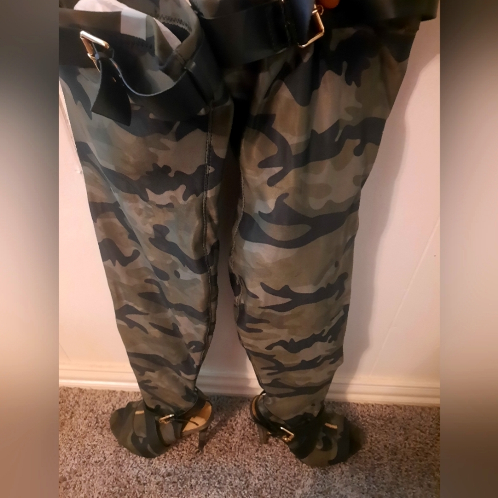 Stylish Camouflage Over the Knee Boots